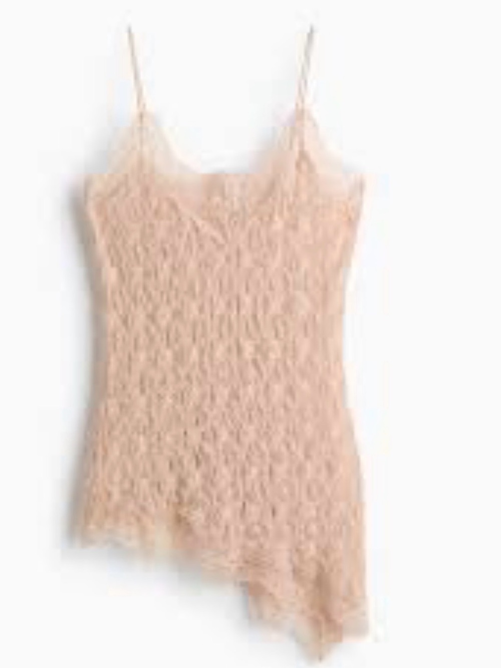 H&M Lace Camisole in Light Beige Blush